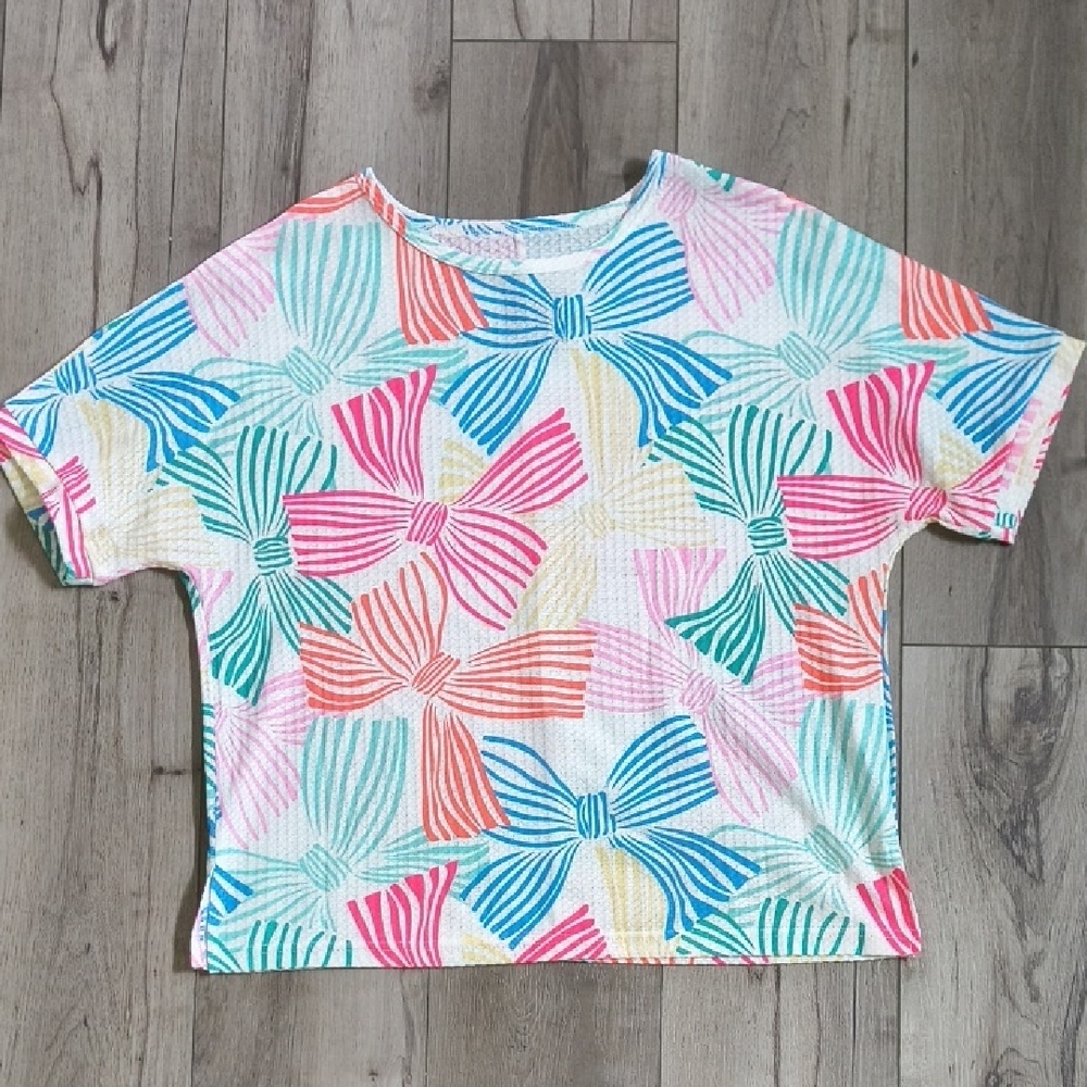 Colorful Bow Pattern Top